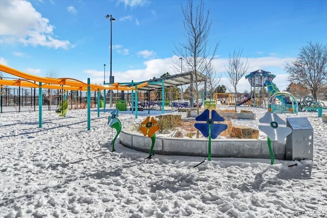 view of community featuring a playground