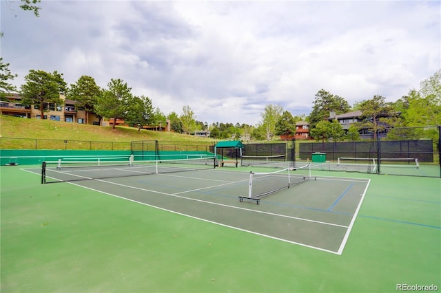 view of tennis court