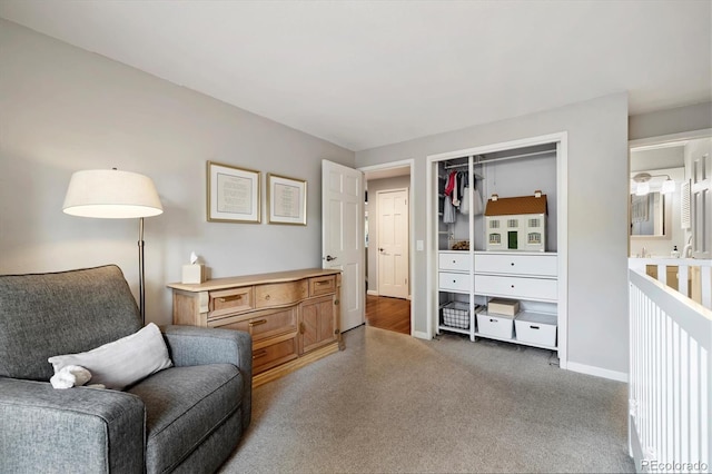 6305 W 6th Ave Unit C12, Lakewood, CO 80214 - living area with carpet floors and baseboards