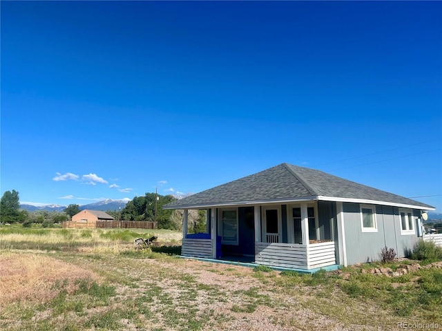 view of back of property