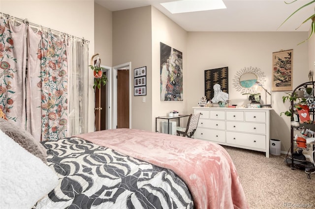 4636 S Dillon Ct Unit B, Aurora, CO 80015 - bedroom with a skylight and carpet flooring