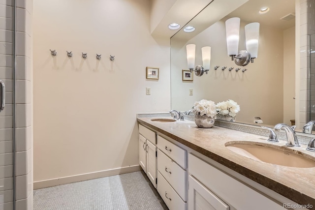 835 Niagara St, Denver, CO 80220 - full bathroom featuring double vanity and recessed lighting