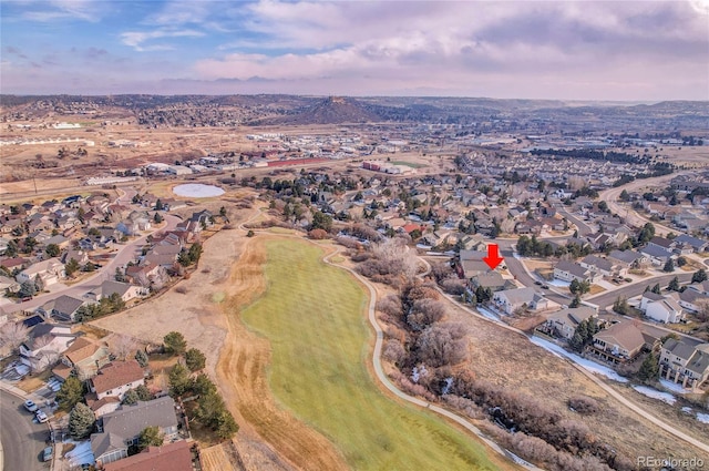 birds eye view of property featuring a residential view