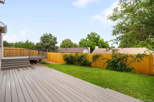 4127 S Lewiston Cir, Aurora, CO 80013 - view of wooden deck