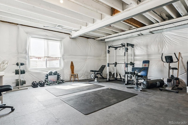 view of exercise room