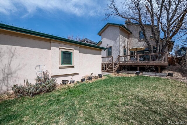 exterior space with a wooden deck