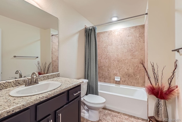 12856 Jasmine St Unit E, Thornton, CO 80602 - bathroom with vanity and shower / bath combination with curtain