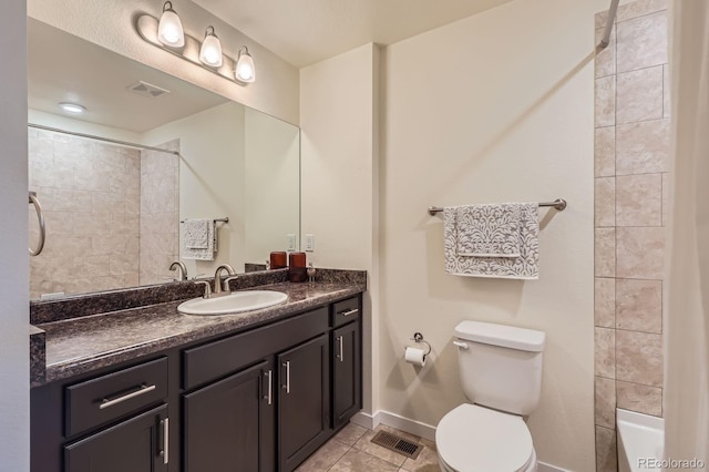 12856 Jasmine St Unit E, Thornton, CO 80602 - full bathroom featuring vanity and tile patterned floors