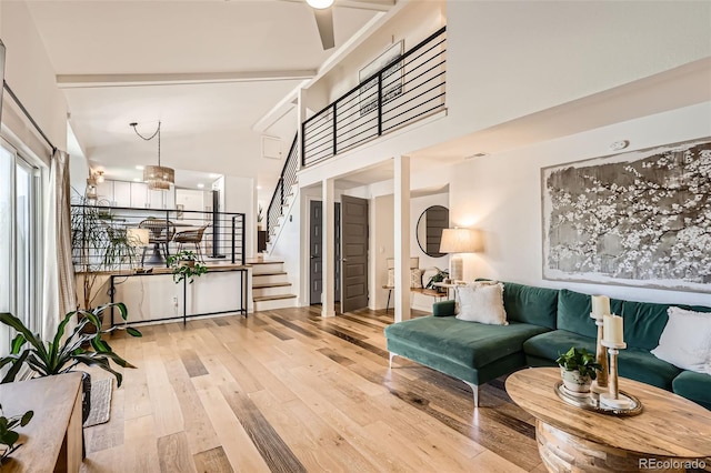 building lobby with stairs
