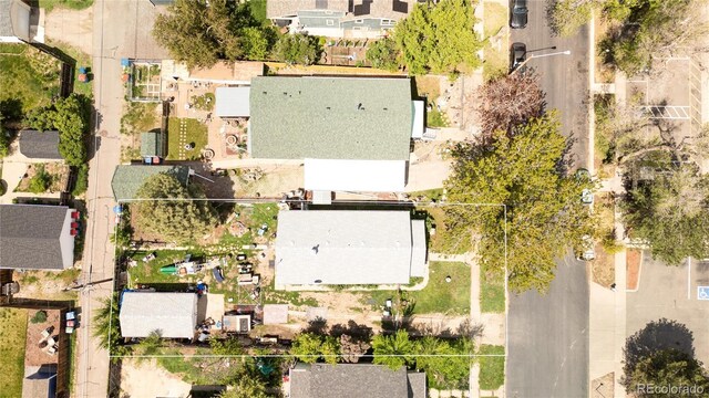 2235 Eaton St, Edgewater, CO 80214 - aerial view of residential area featuring property boundaries highlighted