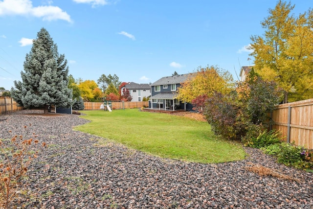 7404 La Quinta Ln, Lone Tree, CO 80124 - view of yard with a playground