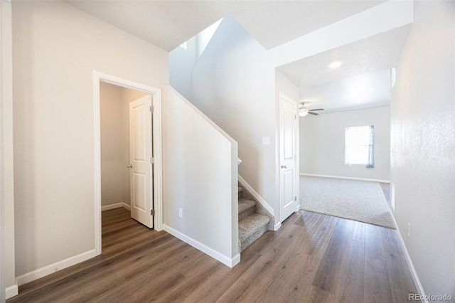 interior space featuring hardwood / wood-style floors