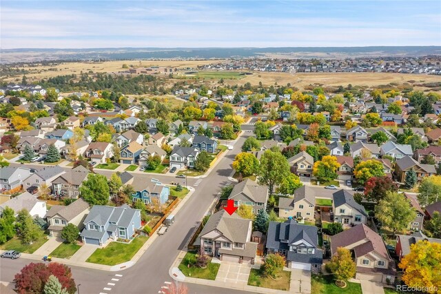 106 Cherry St, Castle Rock, CO 80104 - aerial perspective of suburban area