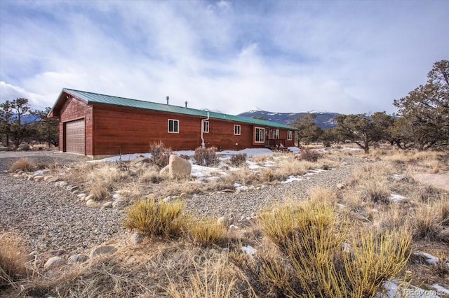 view of home's exterior featuring a garage