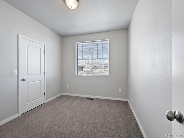 view of carpeted empty room