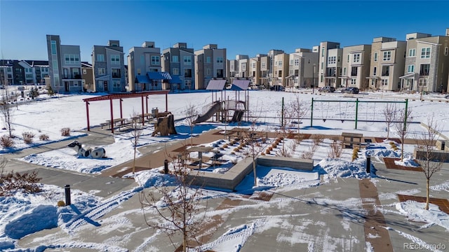 exterior space with a playground