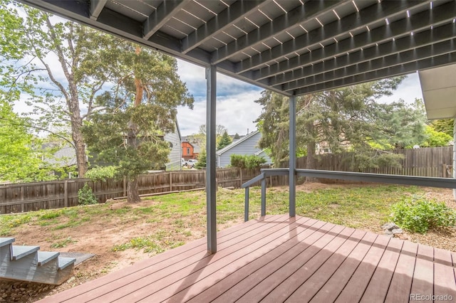462 Chelan St, Golden, CO 80401 - wooden terrace featuring a fenced backyard