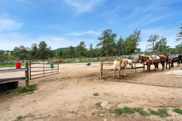 view of home's community with a rural view