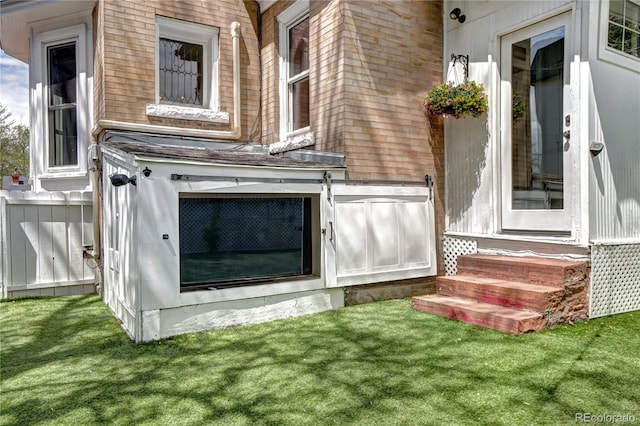 exterior view of entry steps