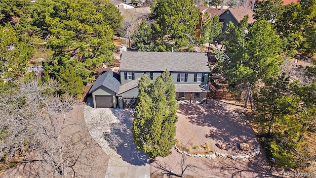 2020 Forest Ridge Dr, Colorado Springs, CO 80918 - bird's eye view