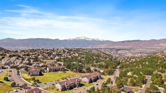 2020 Forest Ridge Dr, Colorado Springs, CO 80918 - bird's eye view featuring a mountain view and a residential view