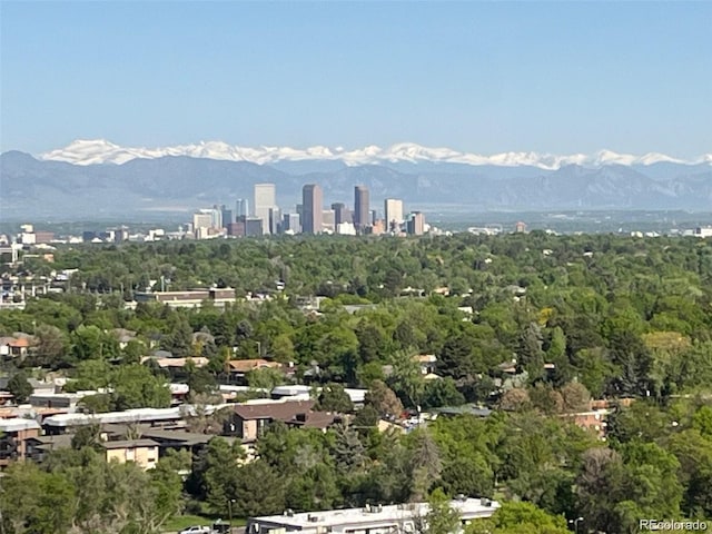 exterior space with a mountain view