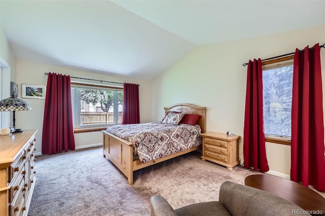 3743 W 103rd Dr, Westminster, CO 80031 - carpeted bedroom with lofted ceiling and baseboards