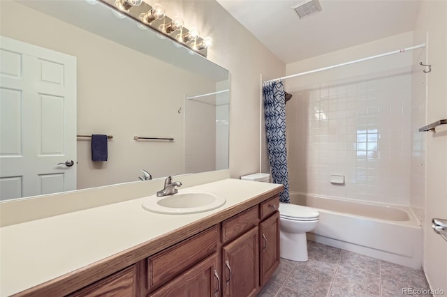 3743 W 103rd Dr, Westminster, CO 80031 - bathroom featuring vanity, shower / bath combo with shower curtain, and tile patterned flooring