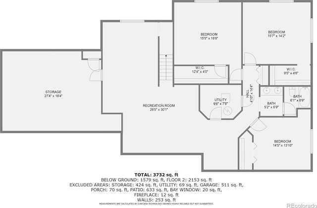 3743 W 103rd Dr, Westminster, CO 80031 - view of floor plan / room layout