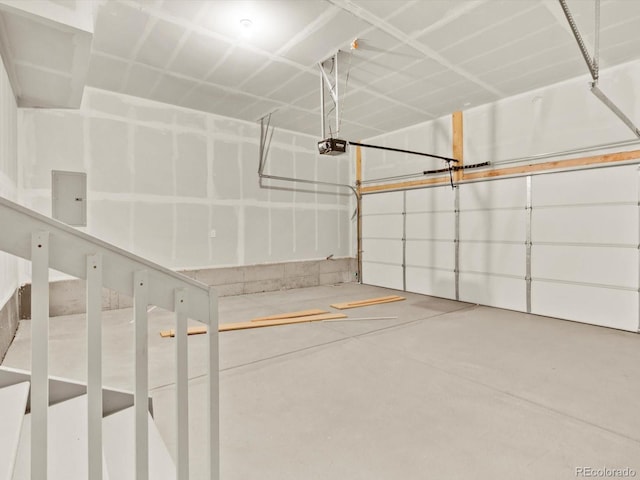 755 N Tibet St, Aurora, CO 80018 - garage with a garage door opener and electric panel