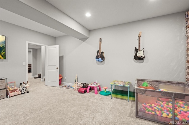 7268 Greenwater Cir, Castle Rock, CO 80108 - playroom featuring carpet and recessed lighting