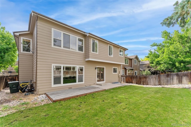 13486 Clayton St, Thornton, CO 80241 - rear view of property featuring a fenced backyard and a patio area