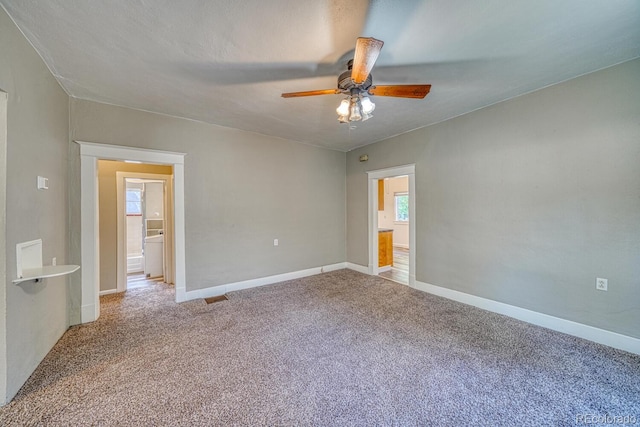 2226 N Greenwood St, Pueblo, CO 81003 - carpeted empty room with ceiling fan and baseboards