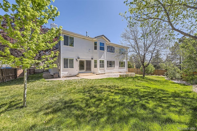 2950 Wyecliff Ln, Highlands Ranch, CO 80126 - rear view of house with a patio area