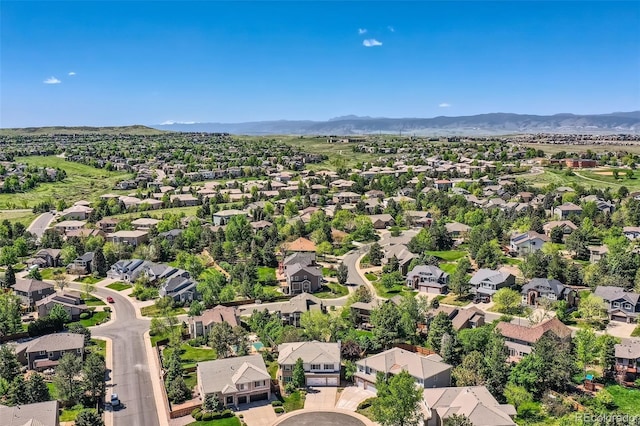 2950 Wyecliff Ln, Highlands Ranch, CO 80126 - aerial view of residential area featuring mountains