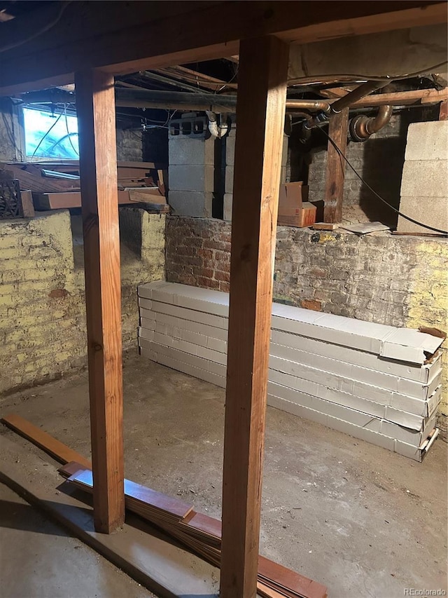 36 N Logan St, Denver, CO 80203 - view of unfinished below grade area