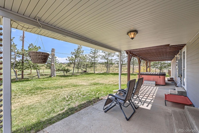 6646 S Fundy Ct, Centennial, CO 80016 - view of patio with a hot tub