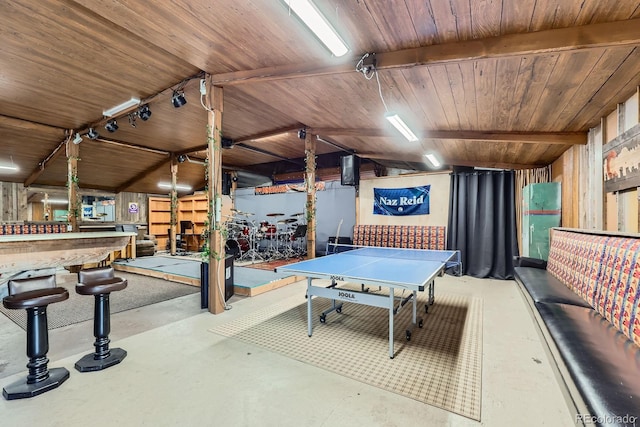 6646 S Fundy Ct, Centennial, CO 80016 - rec room with finished concrete flooring