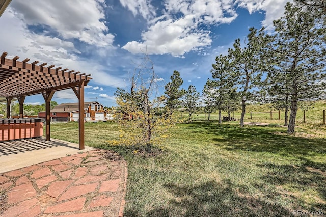 6646 S Fundy Ct, Centennial, CO 80016 - view of grassy yard featuring a pergola and a patio