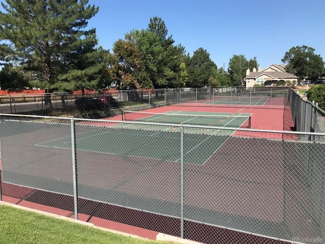 view of tennis court