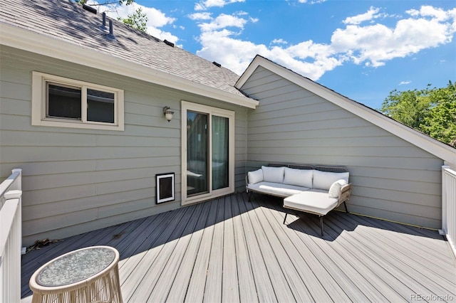 4786 S Yampa St, Aurora, CO 80015 - wooden terrace featuring outdoor lounge area