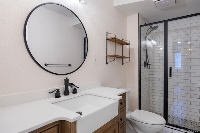 4786 S Yampa St, Aurora, CO 80015 - bathroom with vanity and a shower stall
