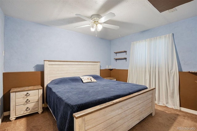 4786 S Yampa St, Aurora, CO 80015 - bedroom featuring dark carpet and a ceiling fan