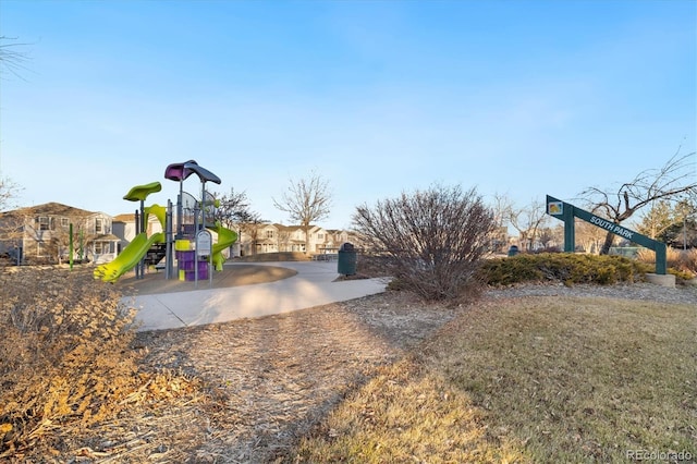 view of jungle gym