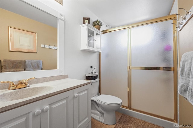 4621 S Perry Way, Denver, CO 80236 - full bathroom featuring vanity and a stall shower