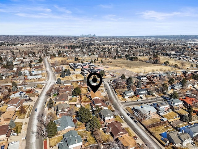 4621 S Perry Way, Denver, CO 80236 - aerial overview of property's location featuring nearby suburban area