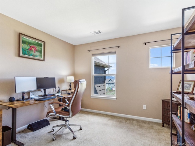 3893 Ute Mountain Trl, Castle Rock, CO 80109 - carpeted office featuring visible vents and baseboards