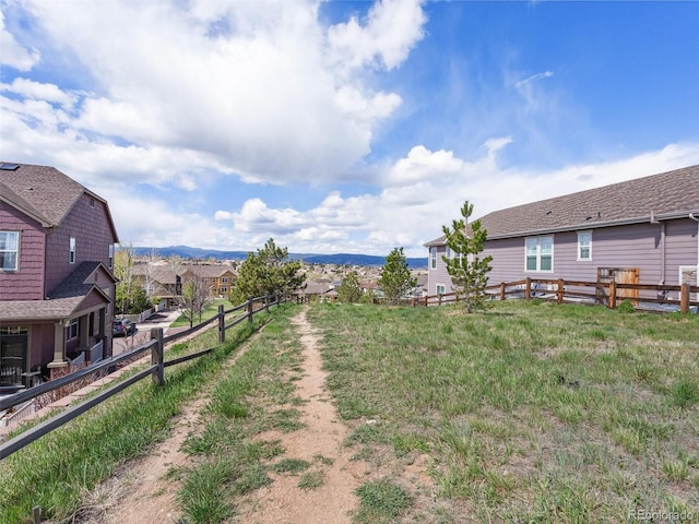 3893 Ute Mountain Trl, Castle Rock, CO 80109 - view of yard featuring fence and a residential view