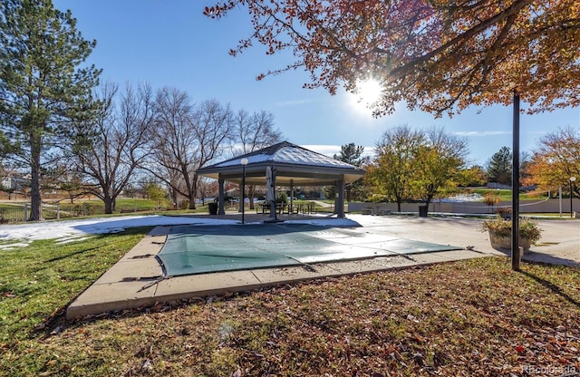 view of home's community with a gazebo