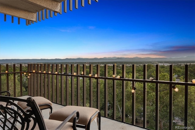 460 S Marion Pkwy Unit 1103, Denver, CO 80209 - balcony featuring a mountain view